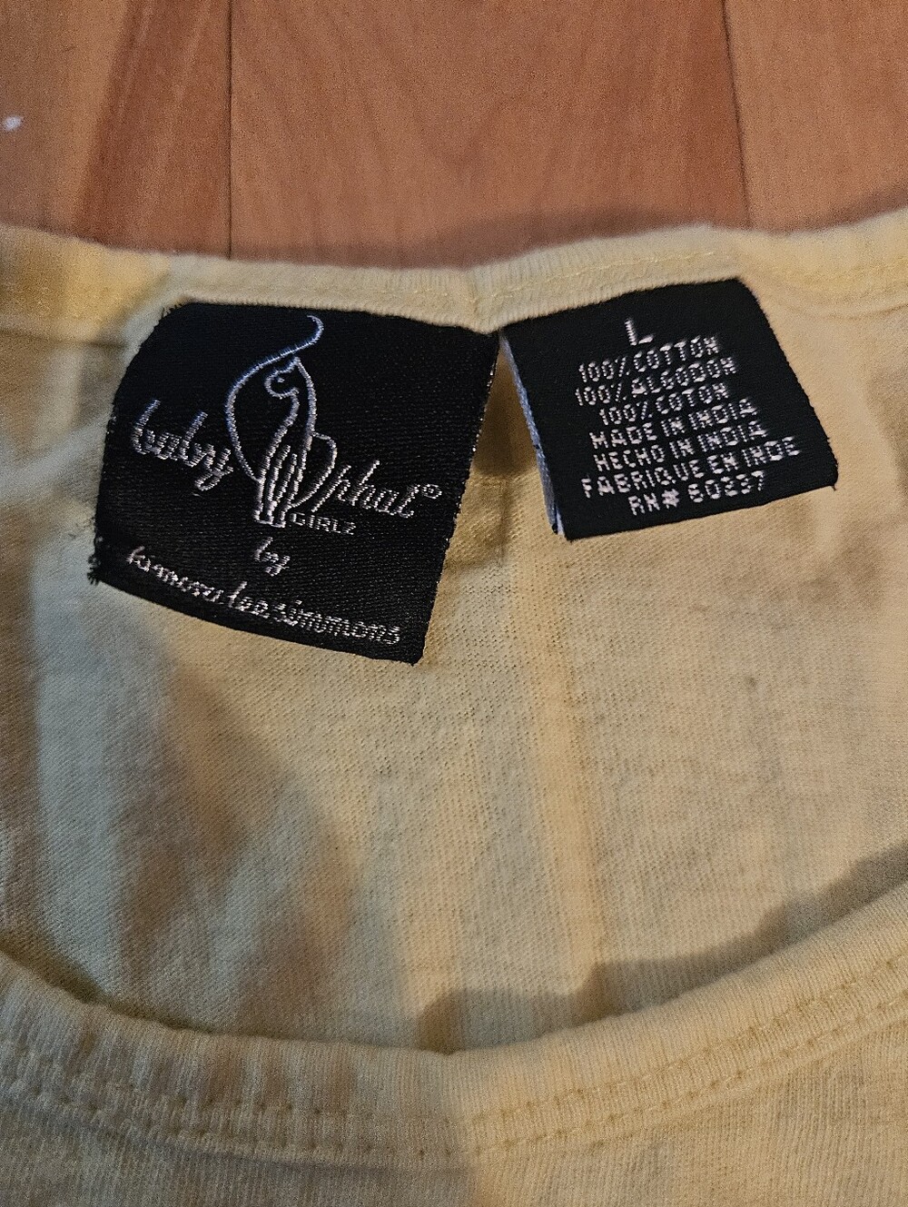 y2k Yellow Baby phat tee - Picture 2 of 6
